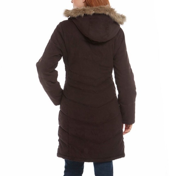 LL Bean microsuede quilted coat - Picture 5 of 6